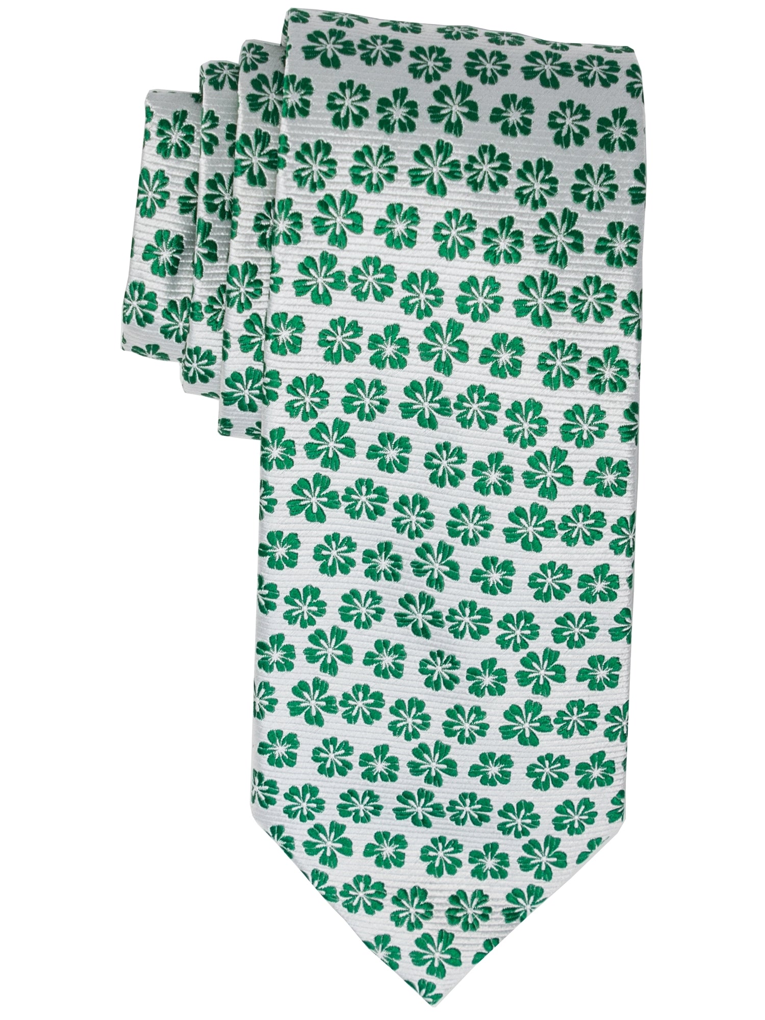 Men's Silk Woven Wedding Neck Tie Collection Neck Tie TheDapperTie Green Floral Regular 