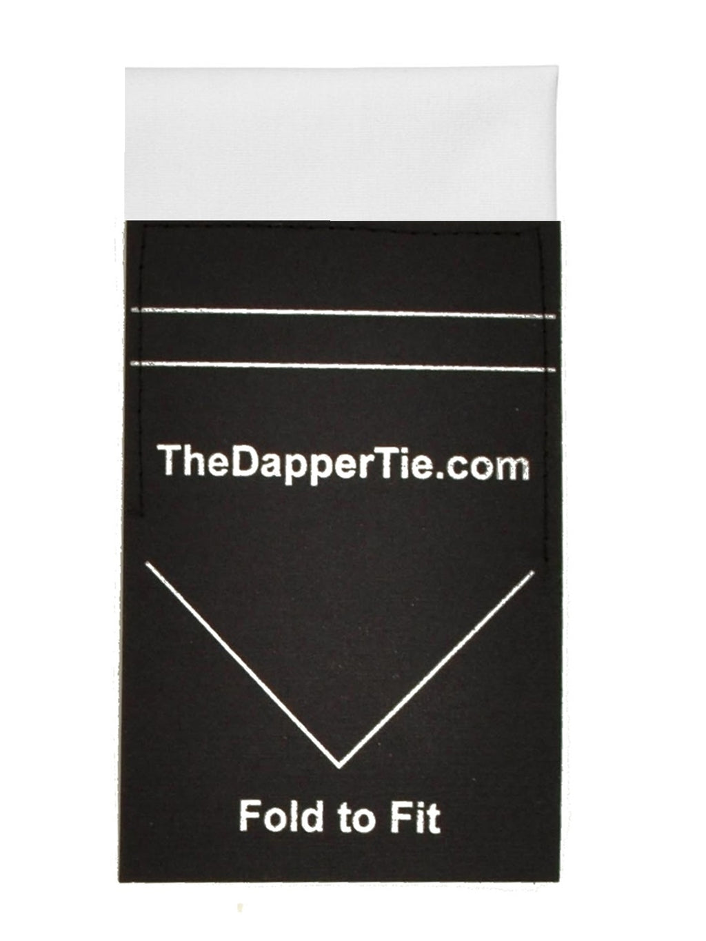 TheDapperTie - Men's Extra Thick Cotton Flat Pre Folded Pocket Square on Card Prefolded Pocket Squares TheDapperTie   