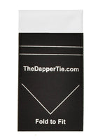 Load image into Gallery viewer, TheDapperTie - Men&#39;s Extra Thick Cotton Flat Pre Folded Pocket Square on Card Prefolded Pocket Squares TheDapperTie   

