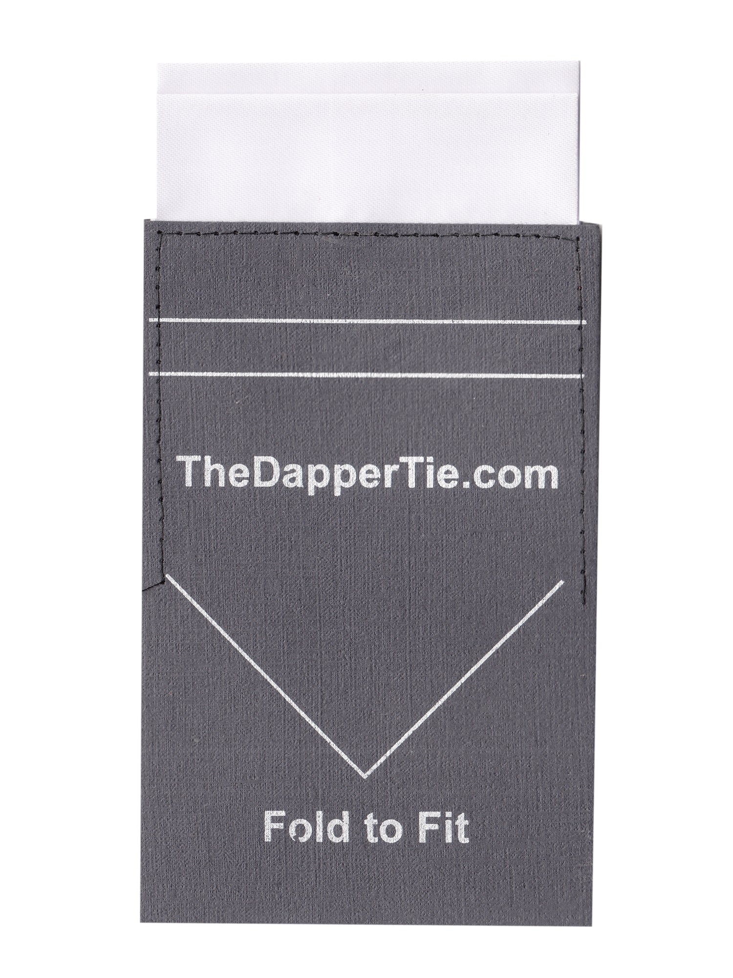 Men's 10 Pack Solid Color Satin Flat Single, Two Tier Or 4 Point Pre Folded Pocket Square Prefolded Pocket Squares TheDapperTie White Duo 10 Pack Regular 