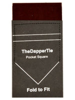 Load image into Gallery viewer, TheDapperTie - Men&#39;s Cotton Flat Double Toned Pre Folded Pocket Square on Card Prefolded Pocket Squares TheDapperTie Brown Regular 
