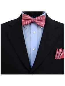 Men's 3 PC Clip-on Suspenders, Bow Tie & Hanky Sets Men's Solid Color Bow Tie TheDapperTie   