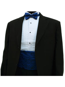 Men's Paisley Matching Adjustable Cummerbund and Bow tie Set Men's Solid Color Bow Tie TheDapperTie   