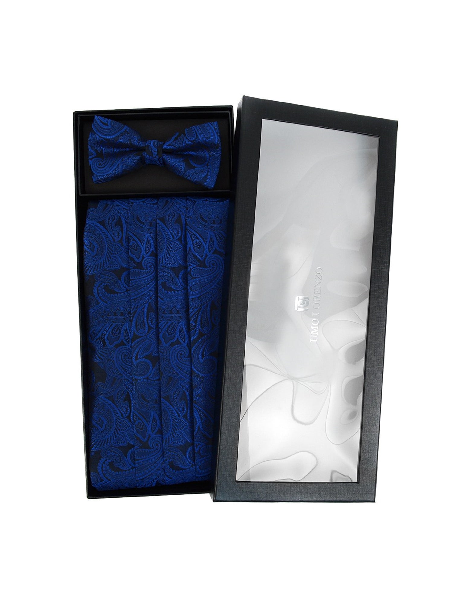 Men's Paisley Matching Adjustable Cummerbund and Bow tie Set Men's Solid Color Bow Tie TheDapperTie   