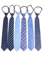 Load image into Gallery viewer, Men&#39;s 6 Pc Microfiber Classic Zipper Pre-Tied Neck Ties Neck Tie TheDapperTie   
