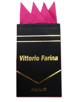 Load image into Gallery viewer, Men&#39;s Solid Color 4 Point Pre Folded Silk Pocket Squares on Card Prefolded Pocket Squares TheDapperTie Hot Pink Regular 
