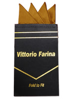 Load image into Gallery viewer, Men&#39;s Solid Color 4 Point Pre Folded Silk Pocket Squares on Card Prefolded Pocket Squares TheDapperTie Mustard Regular 
