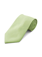 Load image into Gallery viewer, Men&#39;s Classic Solid Color Wedding Neck Tie Neck Tie TheDapperTie Lime Regular 
