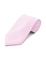 Load image into Gallery viewer, Men&#39;s Classic Solid Color Wedding Neck Tie Neck Tie TheDapperTie Pink Regular 
