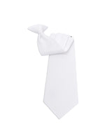 Load image into Gallery viewer, Men&#39;s Solid Color 19&quot; Clip On Neck Tie Clip On Neck Tie TheDapperTie White One Size 
