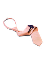 Load image into Gallery viewer, Men&#39;s Solid Color Pre-tied Zipper Neck Tie Dapper Neckwear TheDapperTie Corol One Size 
