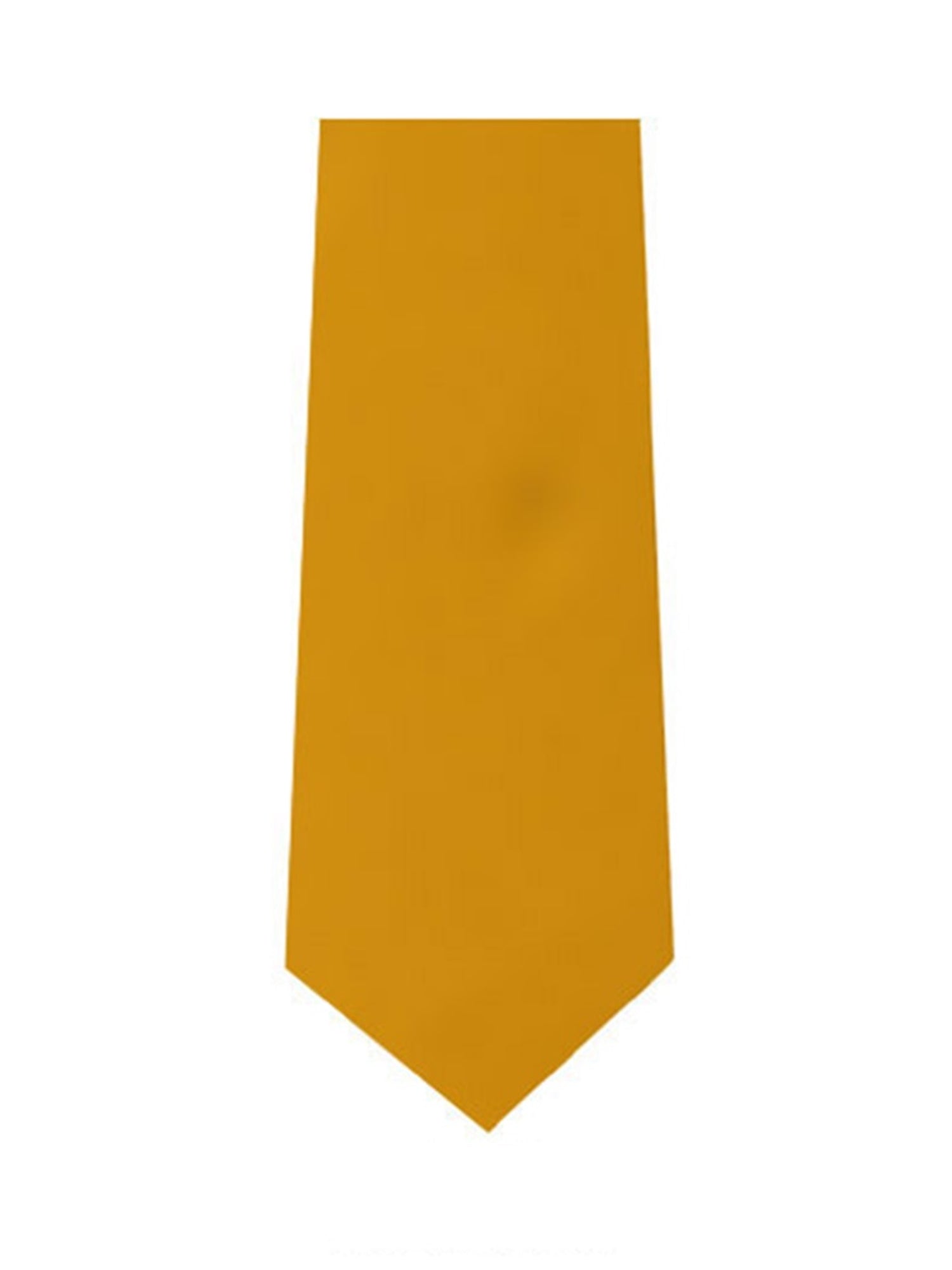 Men's Solid Color Pre-tied Zipper Neck Tie Dapper Neckwear TheDapperTie Gold One Size 