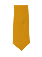Load image into Gallery viewer, Men&#39;s Solid Color Pre-tied Zipper Neck Tie Dapper Neckwear TheDapperTie Gold One Size 
