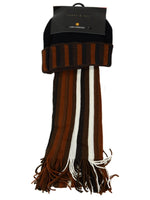 Load image into Gallery viewer, New Unisex Acrylic Winter Set Scarf And Hat Scarf TheDapperTie Multi Brown One Size 
