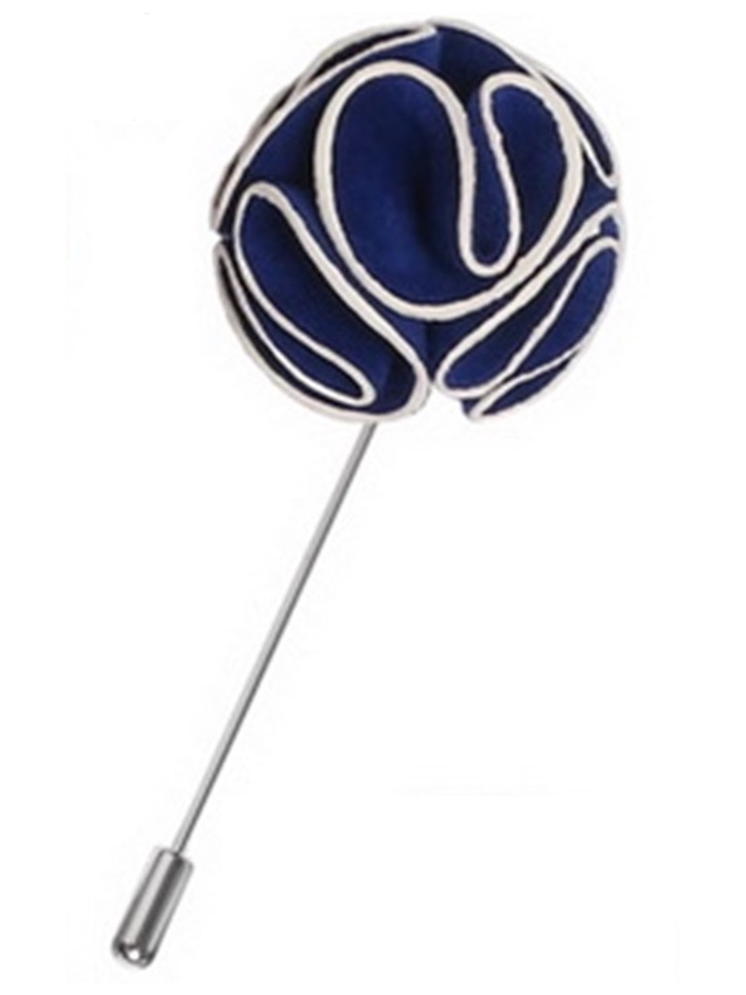 Men's Rose Flower Lapel Pin Boutonniere For Suit Lapel Pin TheDapperTie Royal Blue Regular 