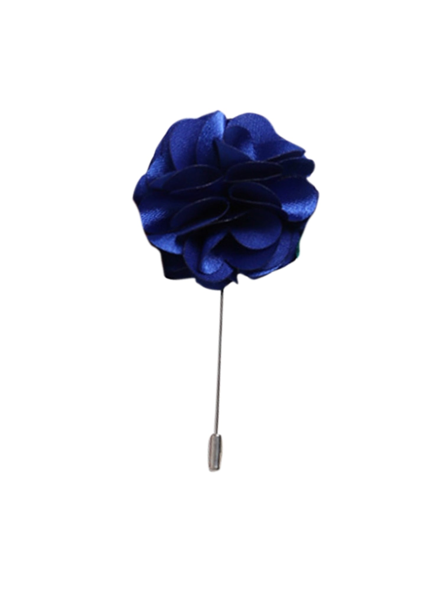 Men's Flower Lapel Pin Boutonniere For Suit Lapel Pin TheDapperTie Royal Blue Regular 