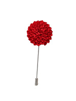 Load image into Gallery viewer, Men&#39;s Marigold Flower Lapel Pin Boutonniere For Suit Lapel Price TheDapperTie Fuchsia Regular 
