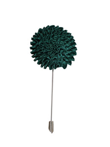 Men's Marigold Flower Lapel Pin Boutonniere For Suit Lapel Price TheDapperTie Green Regular 