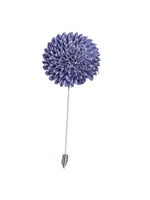 Load image into Gallery viewer, Men&#39;s Marigold Flower Lapel Pin Boutonniere For Suit Lapel Price TheDapperTie Lavender Regular 
