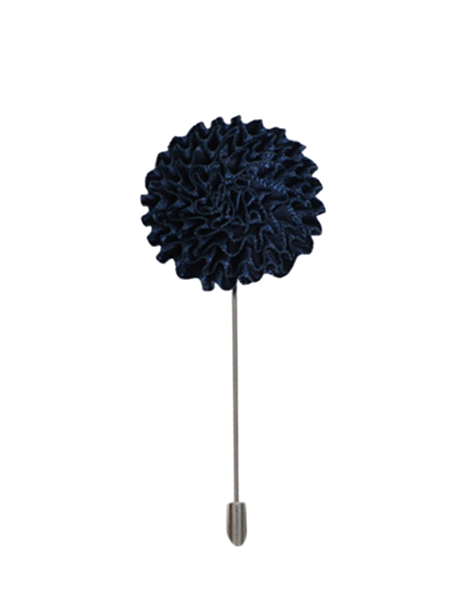 Men's Marigold Flower Lapel Pin Boutonniere For Suit Lapel Price TheDapperTie Navy Regular 