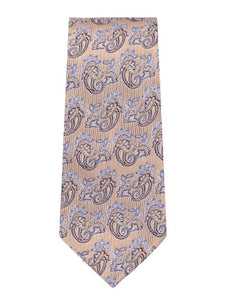 Marquis Men's Beige & Lavender Paisley Neck Tie & Hanky Set TH200-011 Neck Ties TheDapperTie Beige Regular 