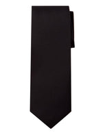 Load image into Gallery viewer, Marquis Men&#39;s Solid Neck Tie &amp; Hanky Set Neck Ties Marquis Black One Size 
