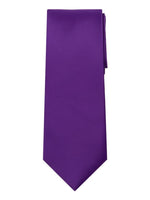 Load image into Gallery viewer, Marquis Men&#39;s Solid Neck Tie &amp; Hanky Set Neck Ties Marquis Purple One Size 
