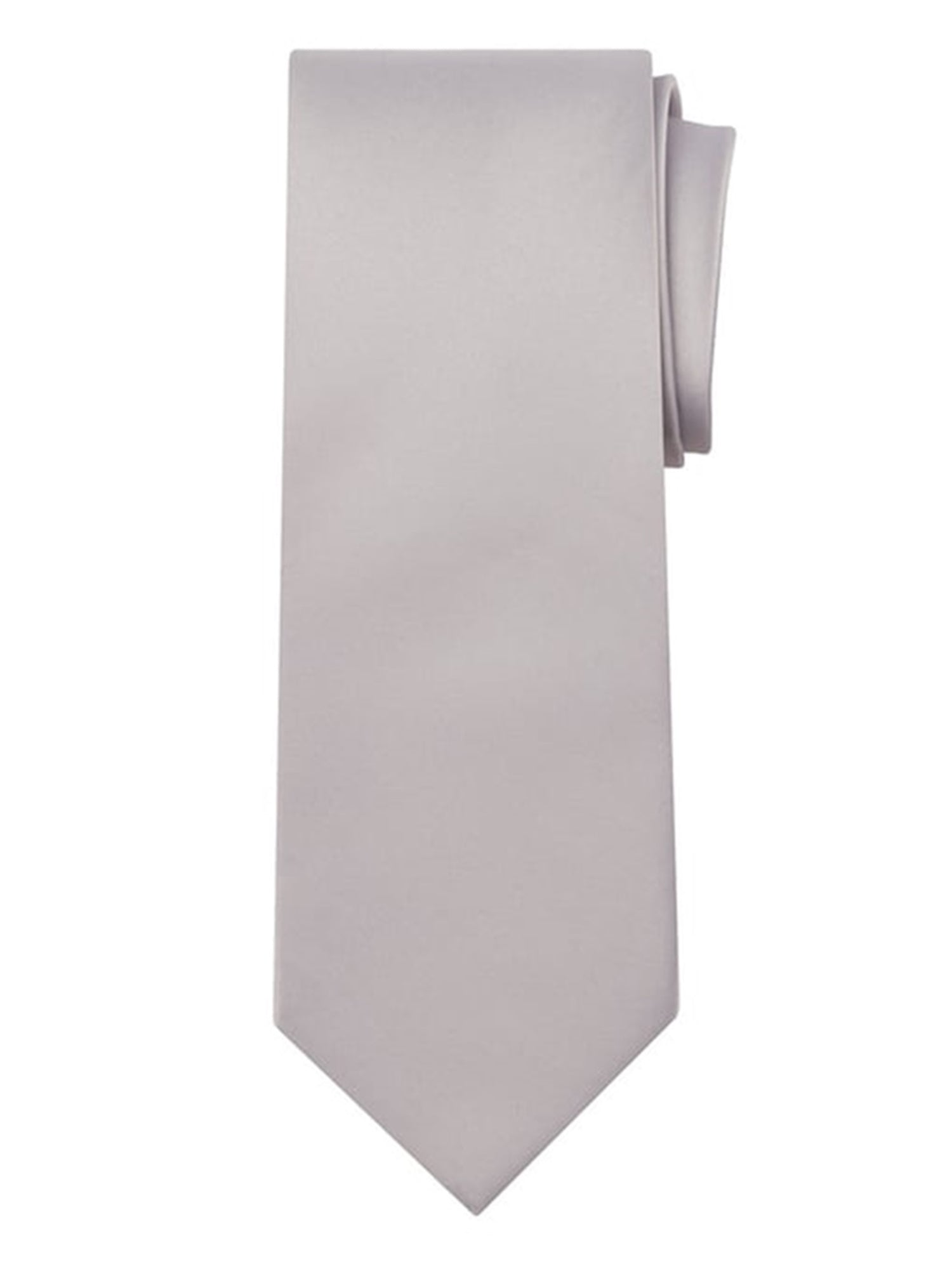 Marquis Men's Solid Neck Tie & Hanky Set Neck Ties Marquis Silver One Size 