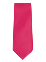 Load image into Gallery viewer, Marquis Men&#39;s Solid Slim Neck Tie &amp; Hanky Set Neck Ties TheDapperTie Fuchsia One Size 
