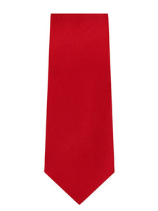 Marquis Men's Solid Slim Neck Tie & Hanky Set Neck Ties TheDapperTie Red One Size 