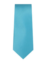 Load image into Gallery viewer, Marquis Men&#39;s Solid Slim Neck Tie &amp; Hanky Set Neck Ties TheDapperTie Turquoise One Size 
