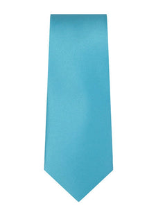 Marquis Men's Solid Slim Neck Tie & Hanky Set Neck Ties TheDapperTie Turquoise One Size 