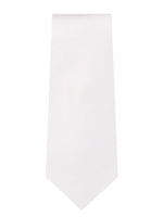 Load image into Gallery viewer, Marquis Men&#39;s Solid Slim Neck Tie &amp; Hanky Set Neck Ties TheDapperTie White One Size 
