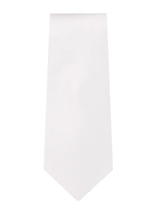 Marquis Men's Solid Slim Neck Tie & Hanky Set Neck Ties TheDapperTie White One Size 