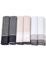 Load image into Gallery viewer, Men&#39;s Patterned Cotton Handkerchiefs Prefolded Pocket Squares Umo Lorenzo 6 Pieces Regular 
