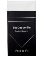 Load image into Gallery viewer, TheDapperTie - Men&#39;s Extra Thick Cotton Flat Pre Folded Pocket Square on Card Prefolded Pocket Squares TheDapperTie   
