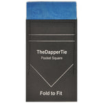 Load image into Gallery viewer, TheDapperTie - New Men&#39;s Paisley Flat Pre Folded Pocket Square on Card Prefolded Pocket Squares TheDapperTie Cobalt Blue Regular 
