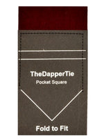 Load image into Gallery viewer, TheDapperTie - Men&#39;s Cotton Flat Pre Folded Pocket Square on Card Prefolded Pocket Squares TheDapperTie Brown Regular 

