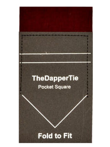 TheDapperTie - Men's Cotton Flat Pre Folded Pocket Square on Card Prefolded Pocket Squares TheDapperTie Brown Regular 