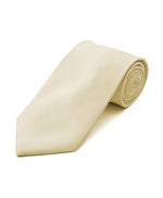 Load image into Gallery viewer, Men&#39;s Classic Solid Color Wedding Neck Tie Neck Tie TheDapperTie Beige Regular 
