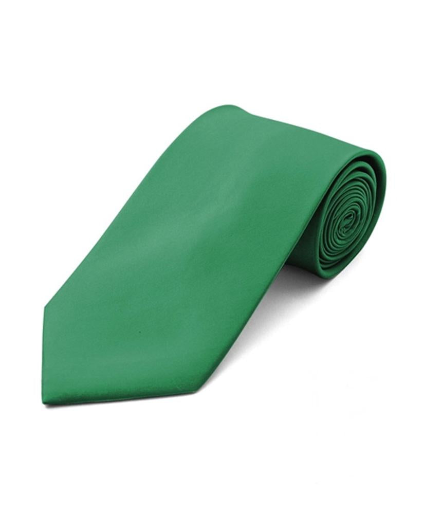 Men's Classic Solid Color Wedding Neck Tie Neck Tie TheDapperTie Green Regular 