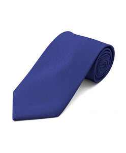 Men's Classic Solid Color Wedding Neck Tie Neck Tie TheDapperTie Royal Blue Regular 