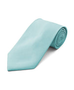 Load image into Gallery viewer, Men&#39;s Classic Solid Color Wedding Neck Tie Neck Tie TheDapperTie Turquoise Regular 
