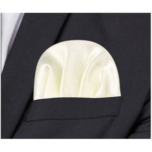 Men's Solid Color Puff Style Pre Folded Pocket Square on Card Prefolded Pocket Squares TheDapperTie   