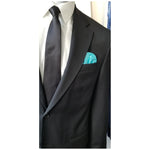 Load image into Gallery viewer, Men&#39;s Solid Color Puff Style Pre Folded Pocket Square on Card Prefolded Pocket Squares TheDapperTie   
