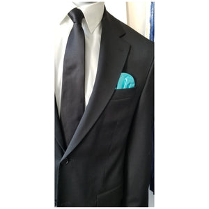 Men's Solid Color Puff Style Pre Folded Pocket Square on Card Prefolded Pocket Squares TheDapperTie   