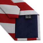Load image into Gallery viewer, Men&#39;s College Striped Colored Silk Long Or X-Long Neck Tie Neck Tie TheDapperTie   

