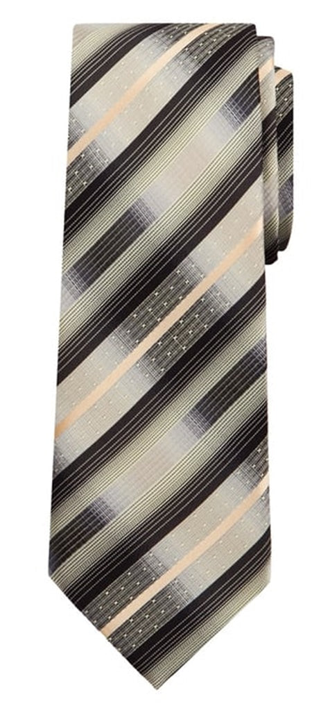 Marquis Men's Green & Black Stripes 3 1/4 Tie & Hanky Set TH100-027 Neck Ties TheDapperTie Black Regular 