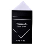 Load image into Gallery viewer, TheDapperTie - Men&#39;s Cotton Textured Triangle Pre Folded Pocket Square on Card Prefolded Pocket Squares TheDapperTie White Regular 
