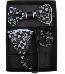 Collection Of Men's Bow Tie with matching Hanky and Lapel Flower Bow Tie Set TheDapperTie   